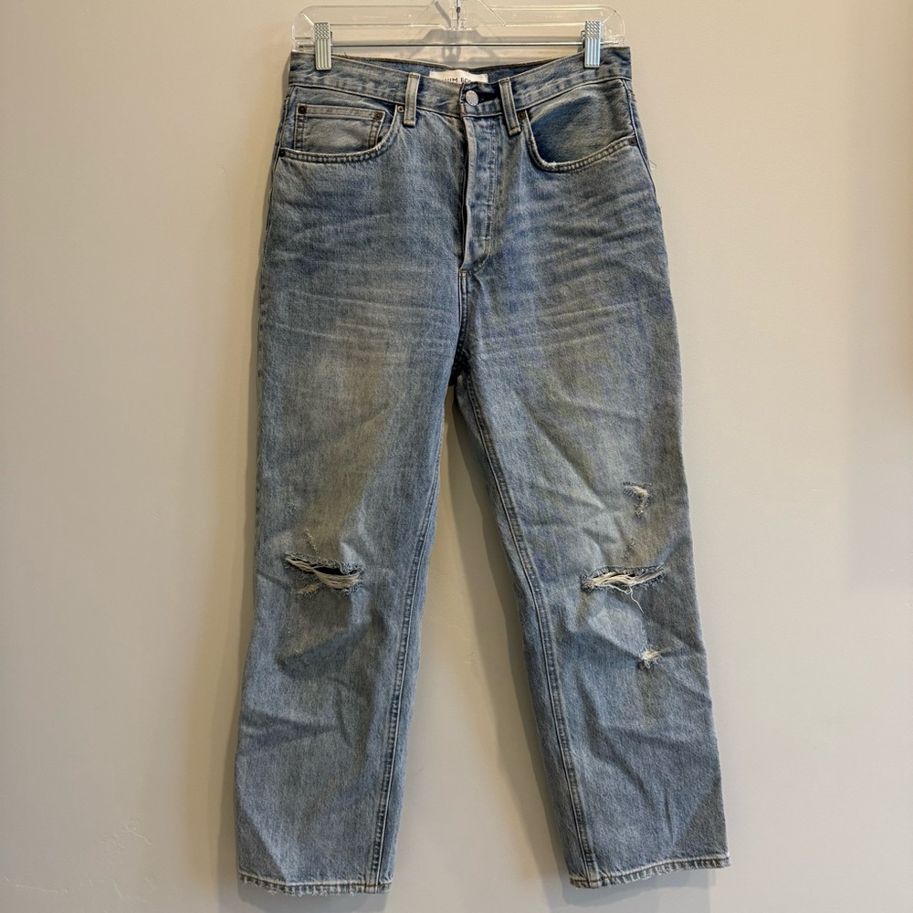 Denim Forum Joni High Rise Loose Ditressed